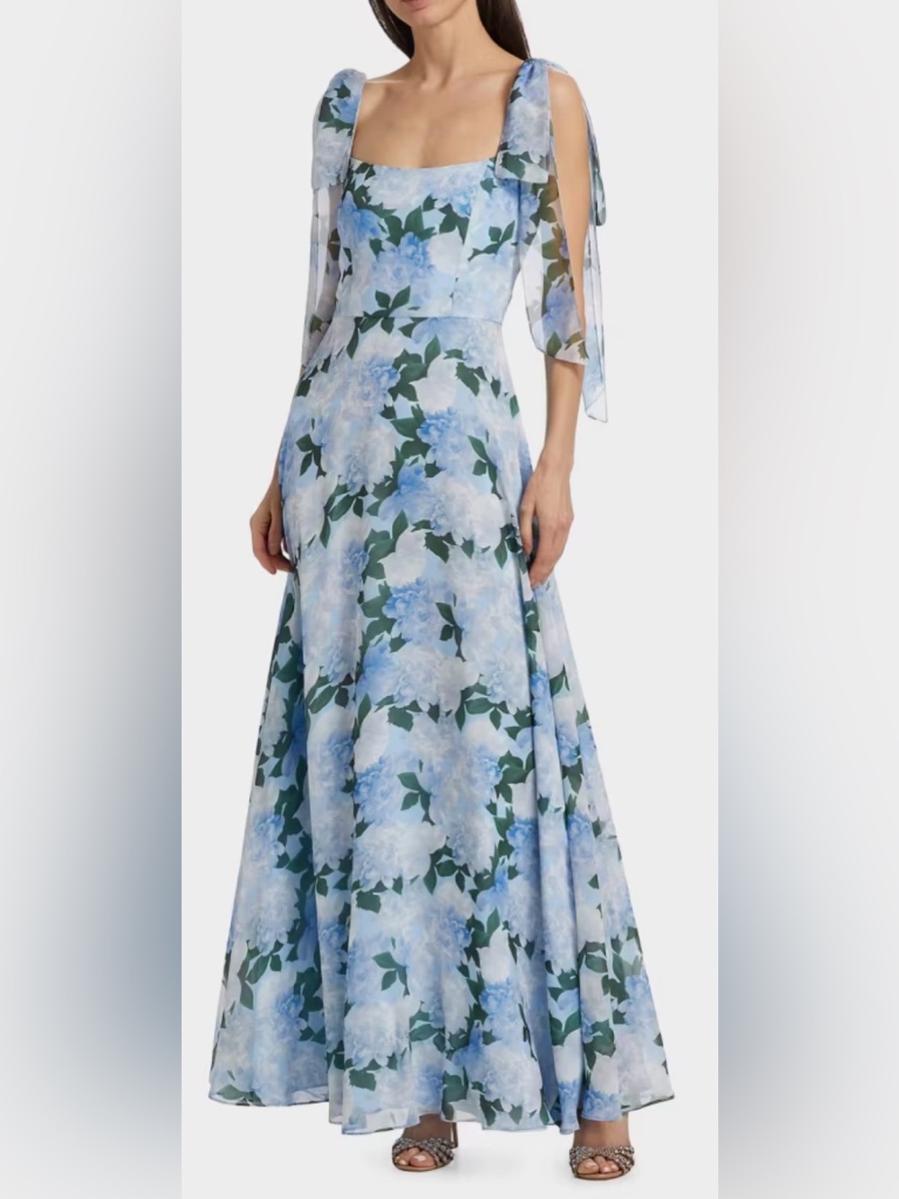 NEW SACHIN BABI Pearl GLACIAL PEONIES Floral Maxi Dress sz 16 w